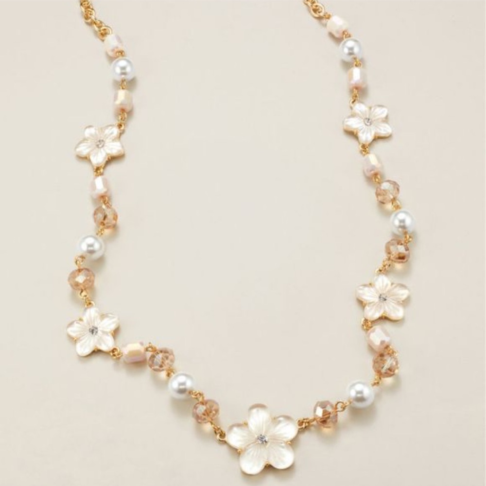 NIB Avon Blossom Breeze Jewelry Set – Necklace, Earrings & Bracelet - Picture 5 of 14